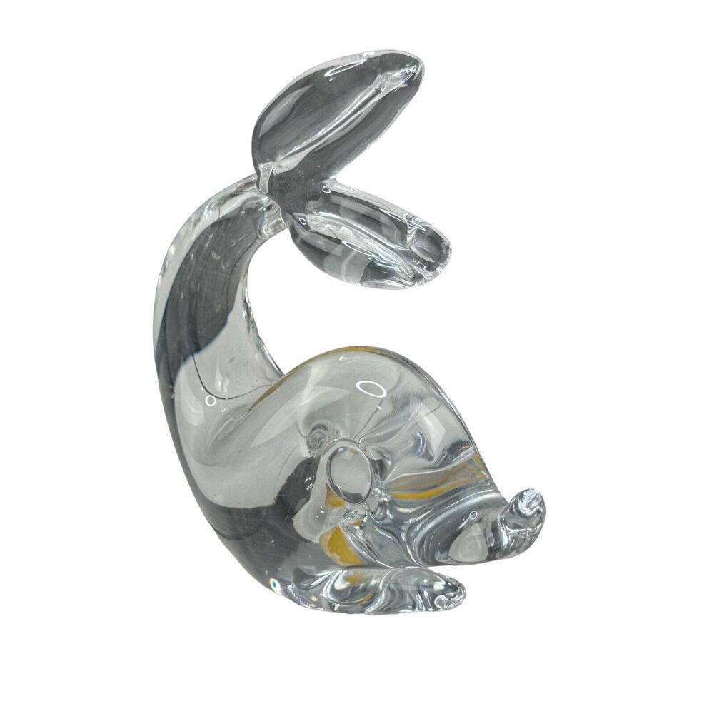 Royal Krona Sweden Lead Crystal Dolphin Figurine Signed Numbered